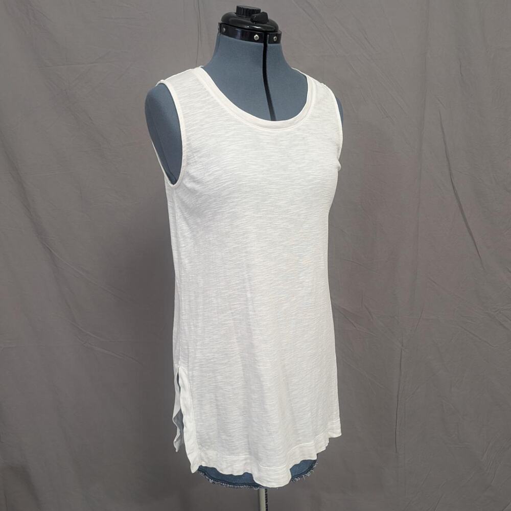 J.Jill 100%  Pima cotton sleeveless tunic in white, size XS